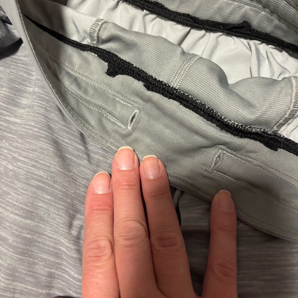 lululemon athletica Men's Heathered Gray Athletic Shorts - Picture 4 of 7